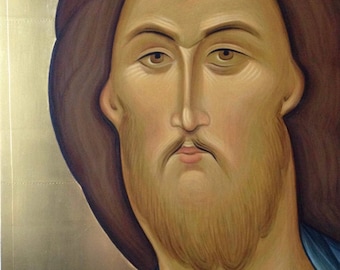 Religious icon Christ Redeemer Rublev Pantocrator Ancient icon Jesus Christ Orthodox icon egg tempera hand painted