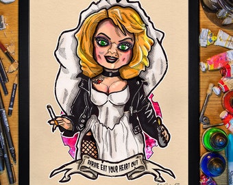 Tiffany (Bride Of Chucky) Póster 30x40/Enmarcado