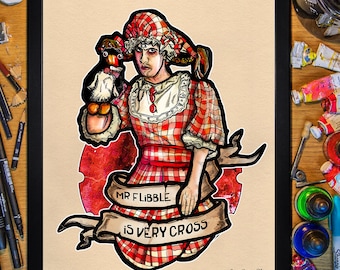 Rimmer y el Sr. Flibble. (Enano Rojo) Póster/Enmarcado de 30x40