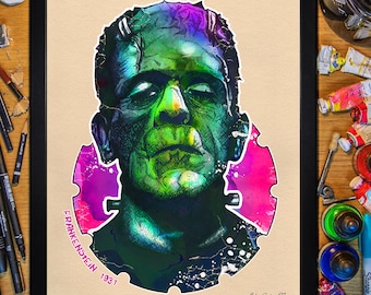 El Monstruo de Frankenstein 1931. 30x40