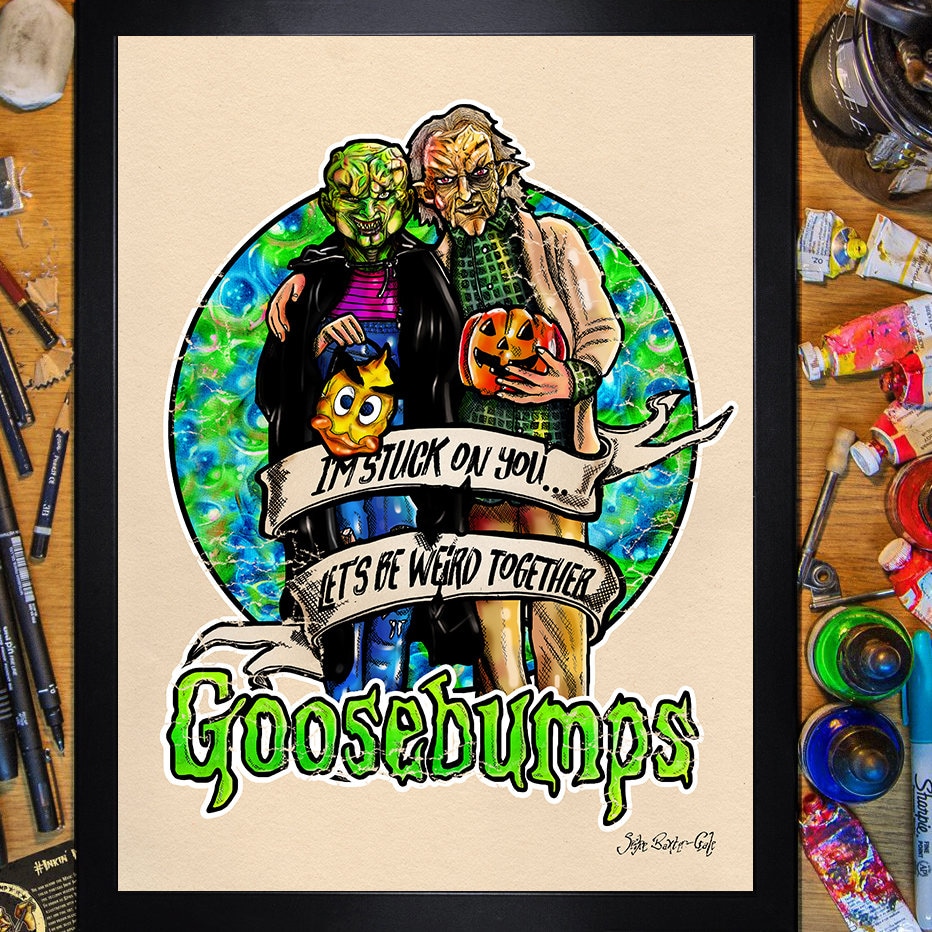 The Haunted Mask Goosebumps Stuck On You 30x40 Etsy