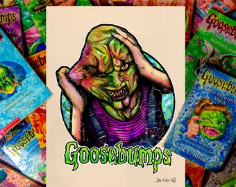 La máscara embrujada, (Atrapada bajo la máscara) Piel de gallina.  Póster 30x40/Enmarcado