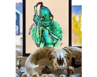 Abe conoce a Paul.  Póster 30x40/Enmarcado