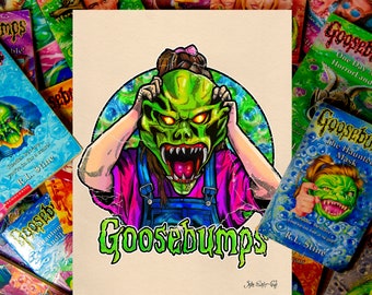 La máscara embrujada, La piel de gallina. Póster 30x40/enmarcado.