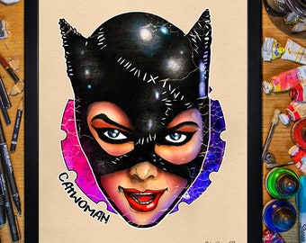 Catwoman 1992. Póster 30x40/Enmarcado
