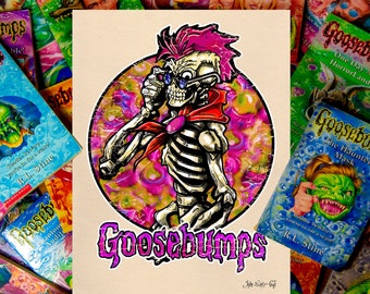 Rizado, piel de gallina. Póster 30x40/Enmarcado y camiseta.