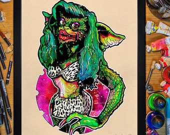 Gremlins, Greta, 1984. Póster 30x40 / Enmarcado
