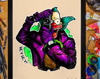 Krusty, (Killing Joke) Póster 30x40/Enmarcado