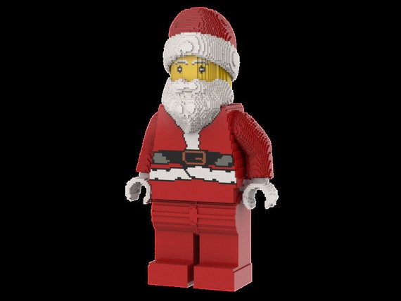 lego weihnachtsmann statue bauanleitung anleitung nur keine etsy