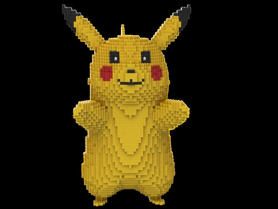 pikachu lego directions