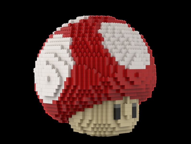 LEGO Super Mushroom building instruction Super Mario | Etsy