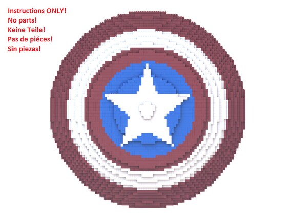 captain america lego shield