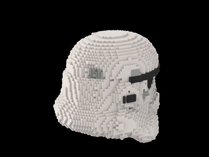 Lego Stormtrooper Helmet building instruction instructions Etsy