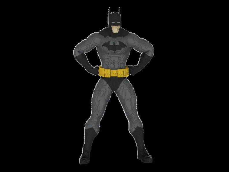 LEGO Batman Lifesize Statue Building Instructions Etsy