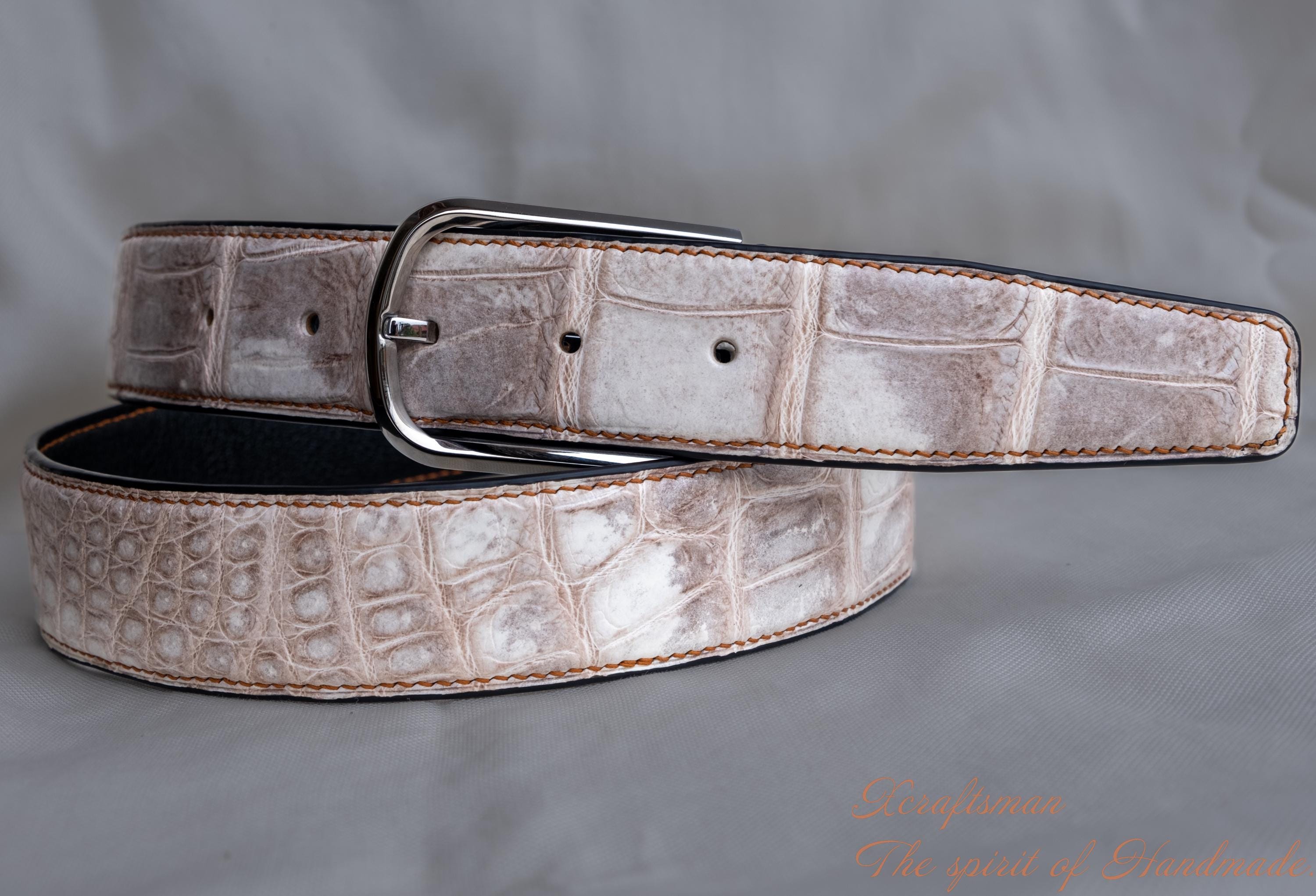 Himalayan Alligator Belt | Handmade Luxury Men's Belt | Hand