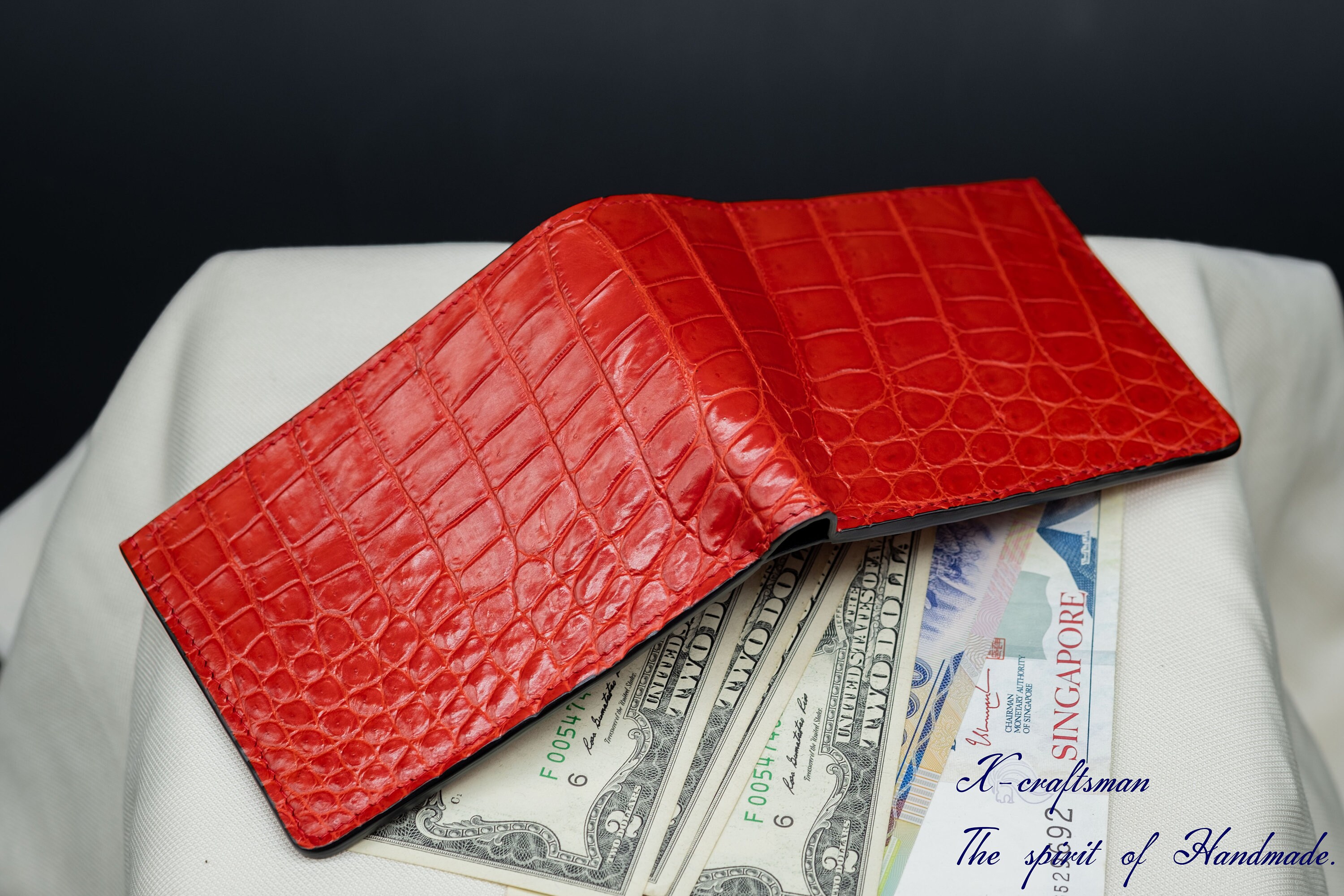 Red Luxury Wallet - Etsy New Zealand