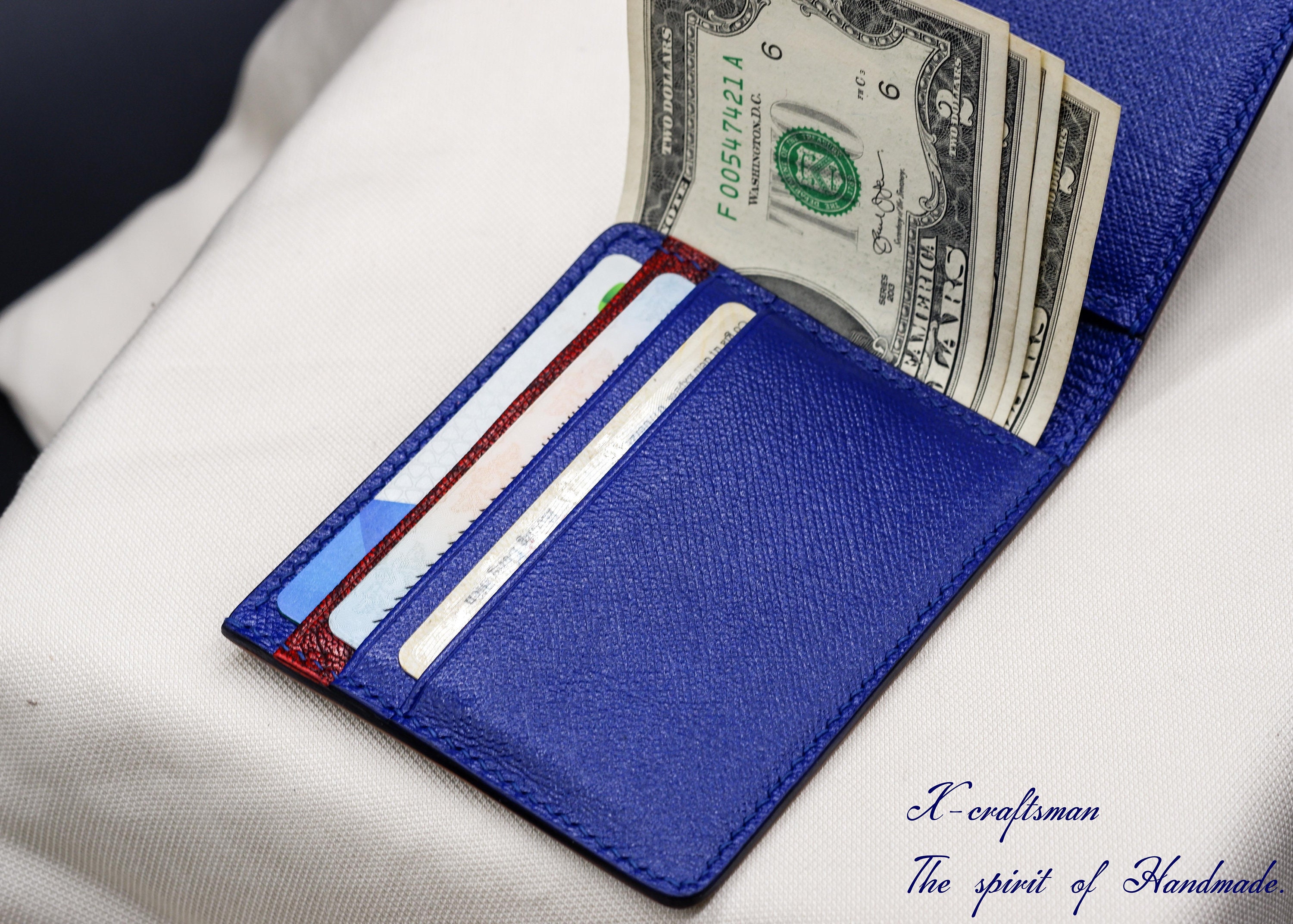 Bespoke Money Clip Wallet, Handmade From Shell Cordovan