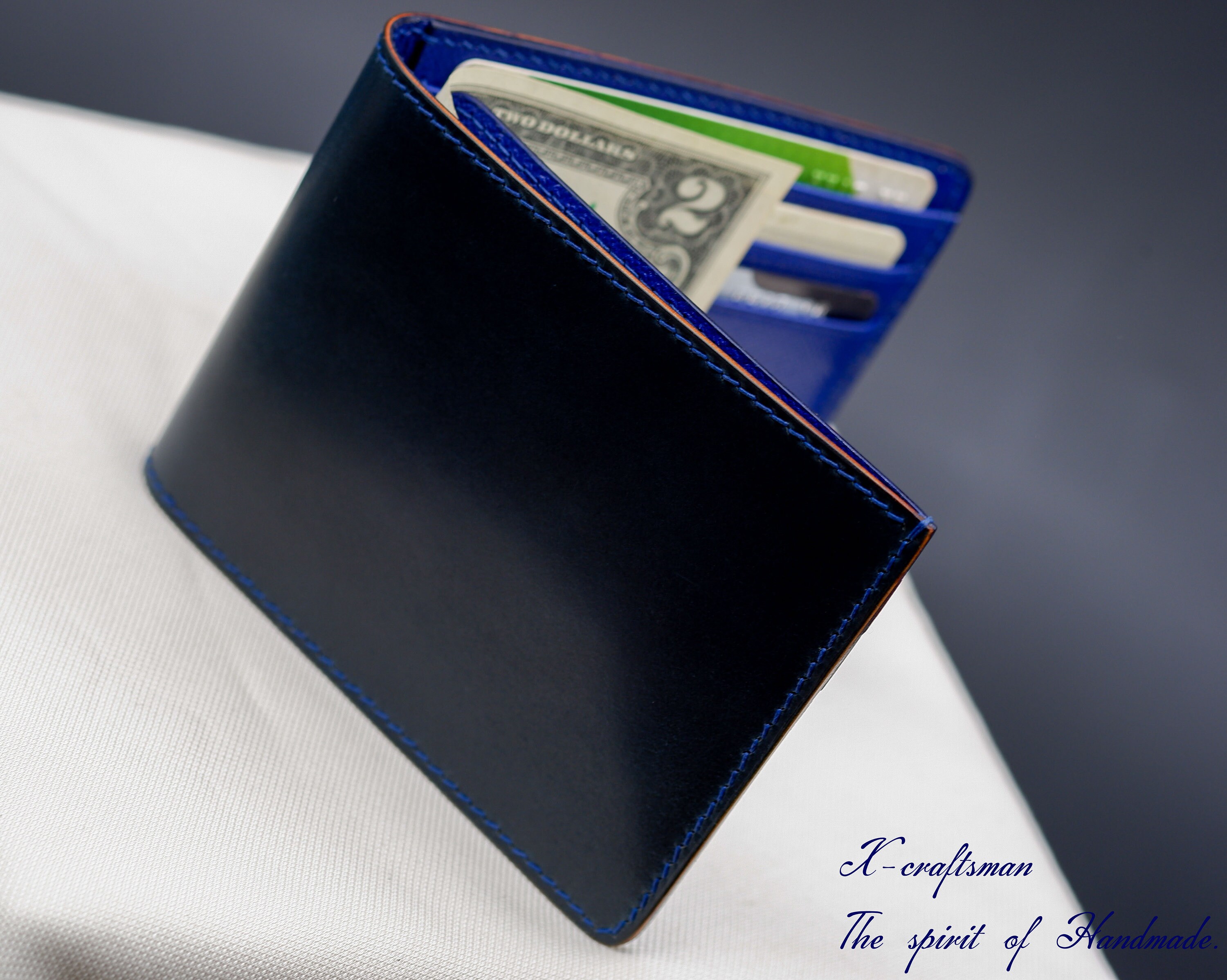 Bespoke Money Clip Wallet, Handmade From Shell Cordovan