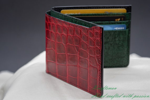 red alligator wallet