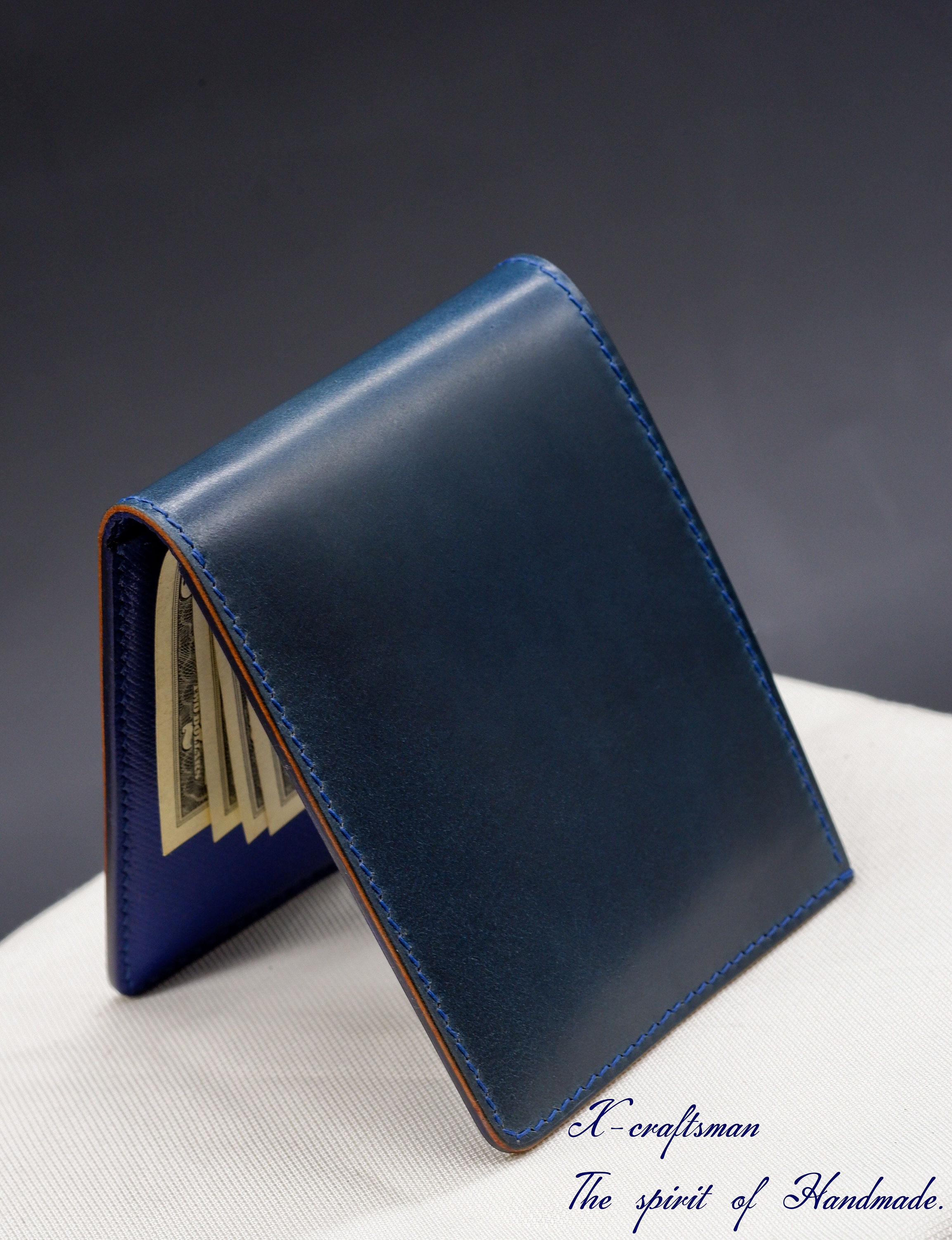 Bespoke Money Clip Wallet, Handmade From Shell Cordovan