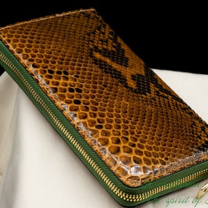 Genuine Python Purse - Tanned in Spain by Verdeveleno