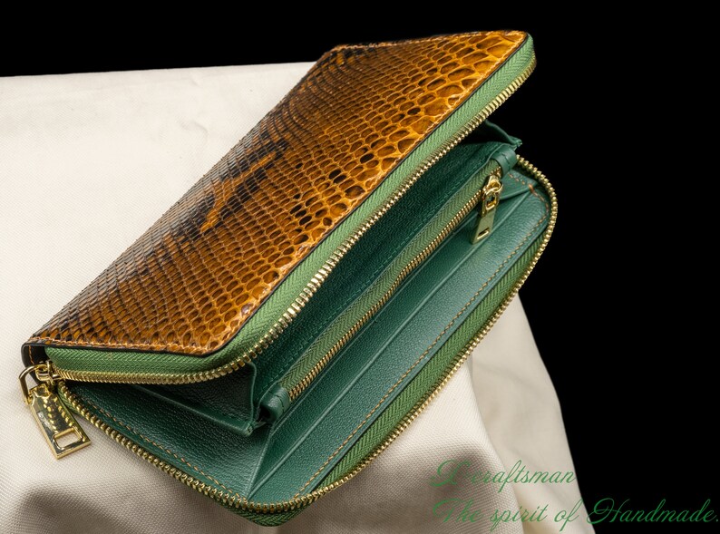 Gold Zipper and Metal Accents Detail