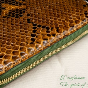 Close-up of Exotic Python Texture