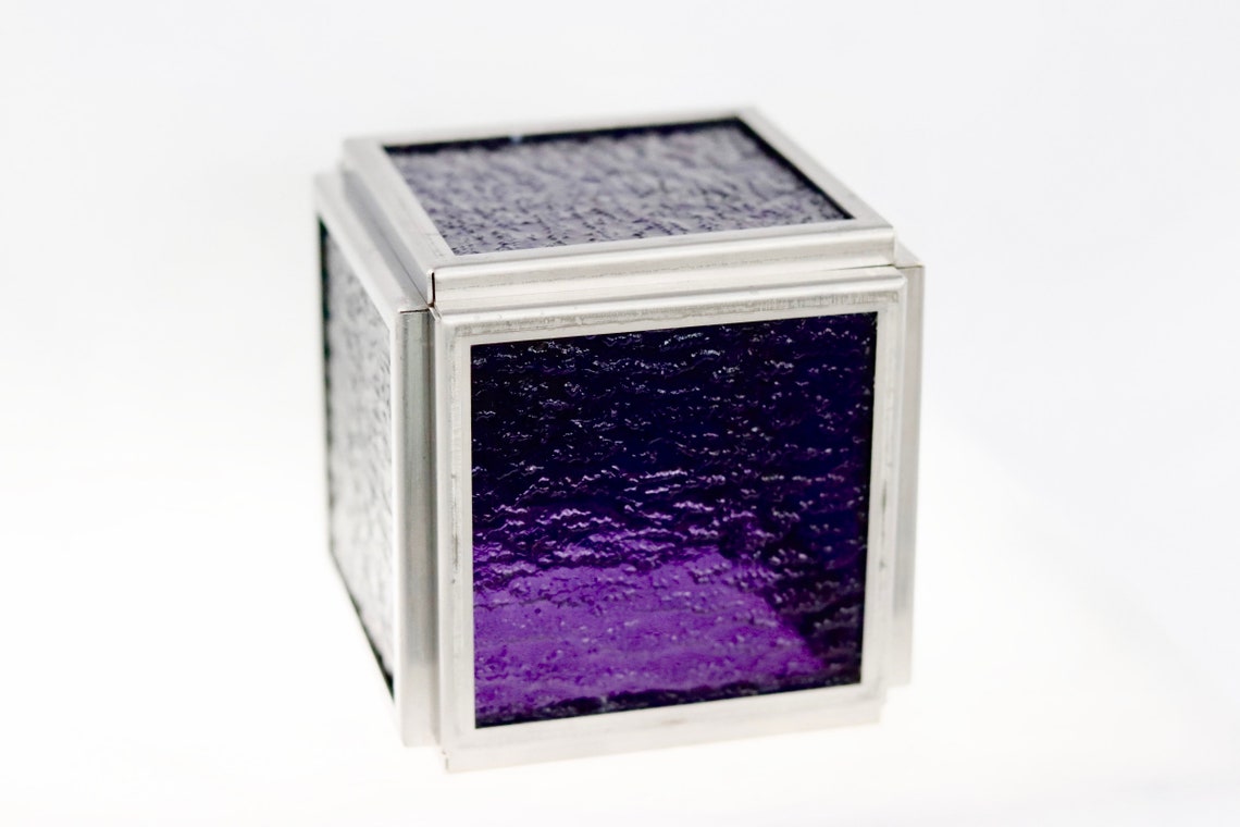 Stained Glass Cube Etsy