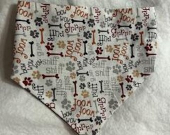 bandana per cani con elastico per capelli