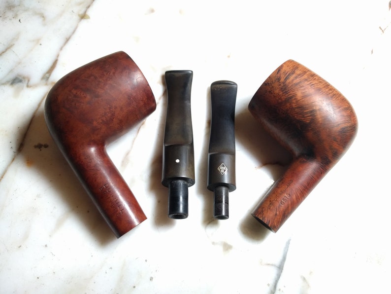 2 Billiard Pipes Dunhill Bruyere 59 FT 7 4A /& BBB Victorian 651S All 1 Connoisseurs Choice 2 Restored Pipe Set 7 Piece Tobacco Smoking Kit