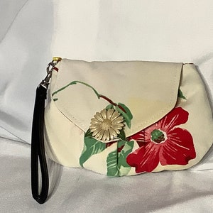Damen Wristlet, Damen Clutch, Vintage Wristlet, Vintage Clutch
