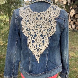 Upcycled/Embellished Denim Jacket
