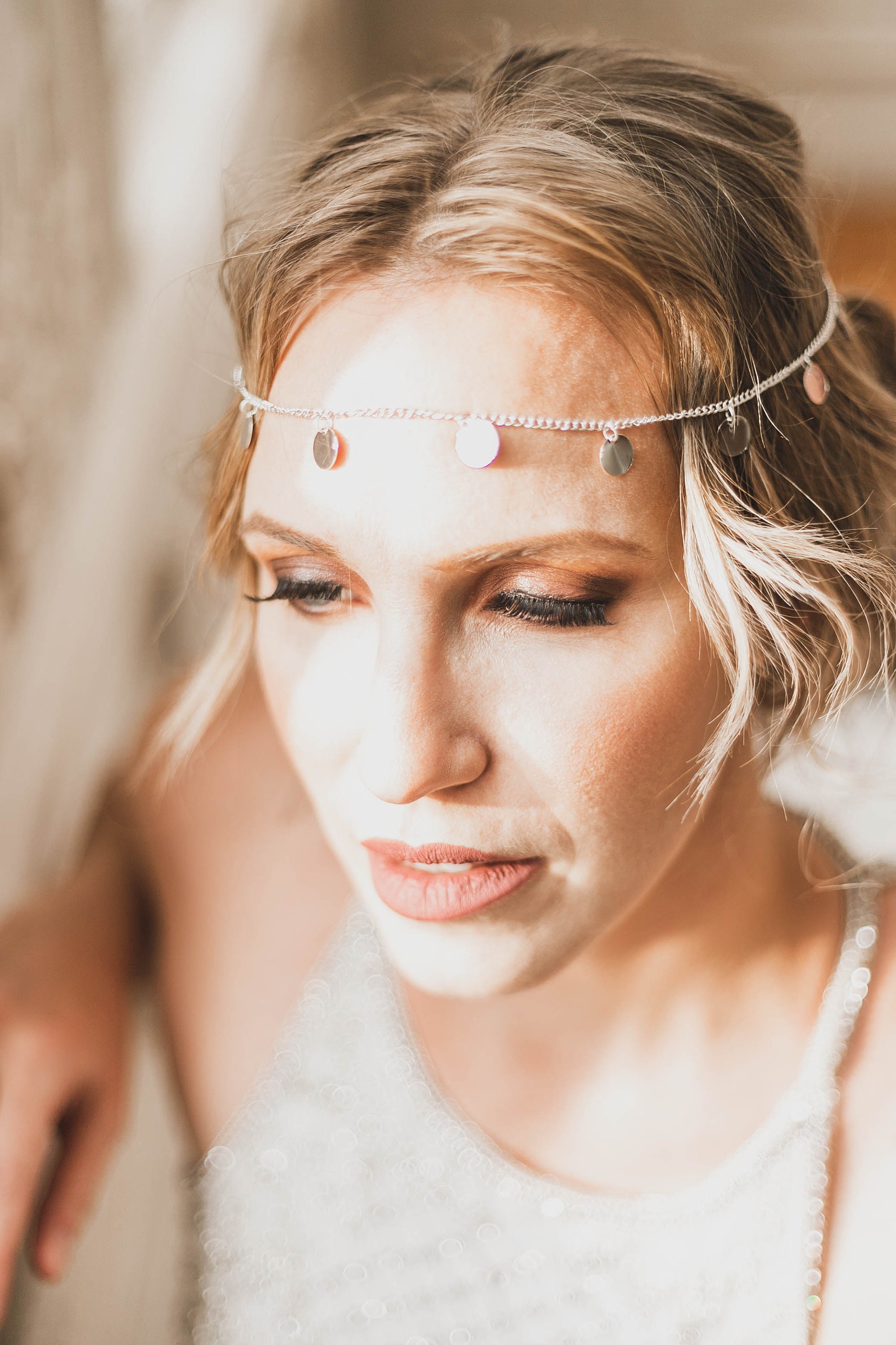 Hair Chain Jewelry Boho Head Chain Ethnic Coin Hair Chain Etsy