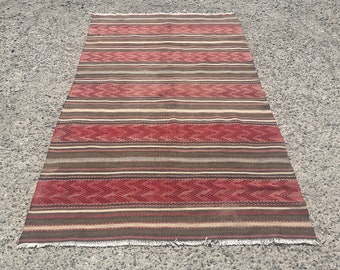 150x250 Vintage Kelim Teppich, Kelim Teppich für Wohnzimmer, Kelim Teppich, 150x250, Wollteppich, Kelim Teppich