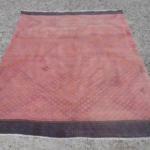 Turkish kilim rug ,  kilim rug,vintage kilim rug,Anatolian Turkish, rug,Kelim rug ,Turkish Kilim 6&#39;6&quot;x 10&#39;10&quot;ft  kilim Rug