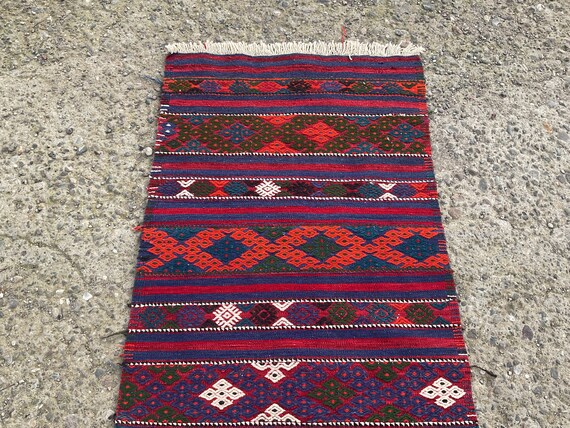 トルコ 3x5 キリム ラグ、カーペット キリム ラグ ランナー