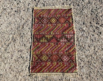 Turkish kilim, rugs for living room, large kilim rug, Anatolian Handmade rug, rug, Kelim teppich, 2'x3'3"ft, wool rug,