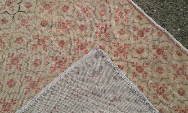 Big Sale /%50 off rug,anatolian vintage turkish rugs,decorative area rugs,handwoven carpets,natural wool carpet 4/'4 x 7/'5 ft