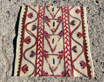 Felt kilim Rug, Wool Rug, vintage kilim rug, Rug for bedroom, large rug, teppich Kelim, 2'7”x2’8” ft, rug for livingroom, rug,