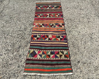 2x8 Striped kilim Rugs, Kilim rug runner, Vintage Kilim, Rugs, Area Kilim, boho kilim, 2'4" x 7'2" ft, Kelim teppich, Runner kilim