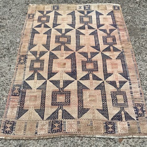 4x6 Vintage Turecki Kilim, Dywan Kilimowy, Dywany do salonu, Kelim Teppich, 4&#39;2&quot;x 6&#39; ft, Tapis, Dywany boho, Kilim Anatolijski,
