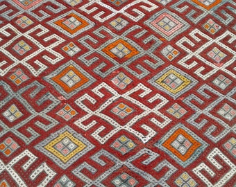 Area 5x7 rugs for living room, vintage kilim, Anatolian Turkish rug, Kelim teppich, Tapis, 4'11" x 6'7" ft, rugs for Bedroom,
