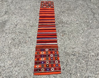 kilim rug Runner, Carpet Rugs Runner | boho rug | 1'5" x 9'3” ft | Rugs for living room | Tapi