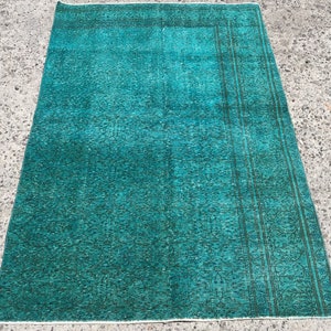 4x6 blue Area Rug, Rugs for living room, 3.10 x 5.9 ft, Vintage Rug,
