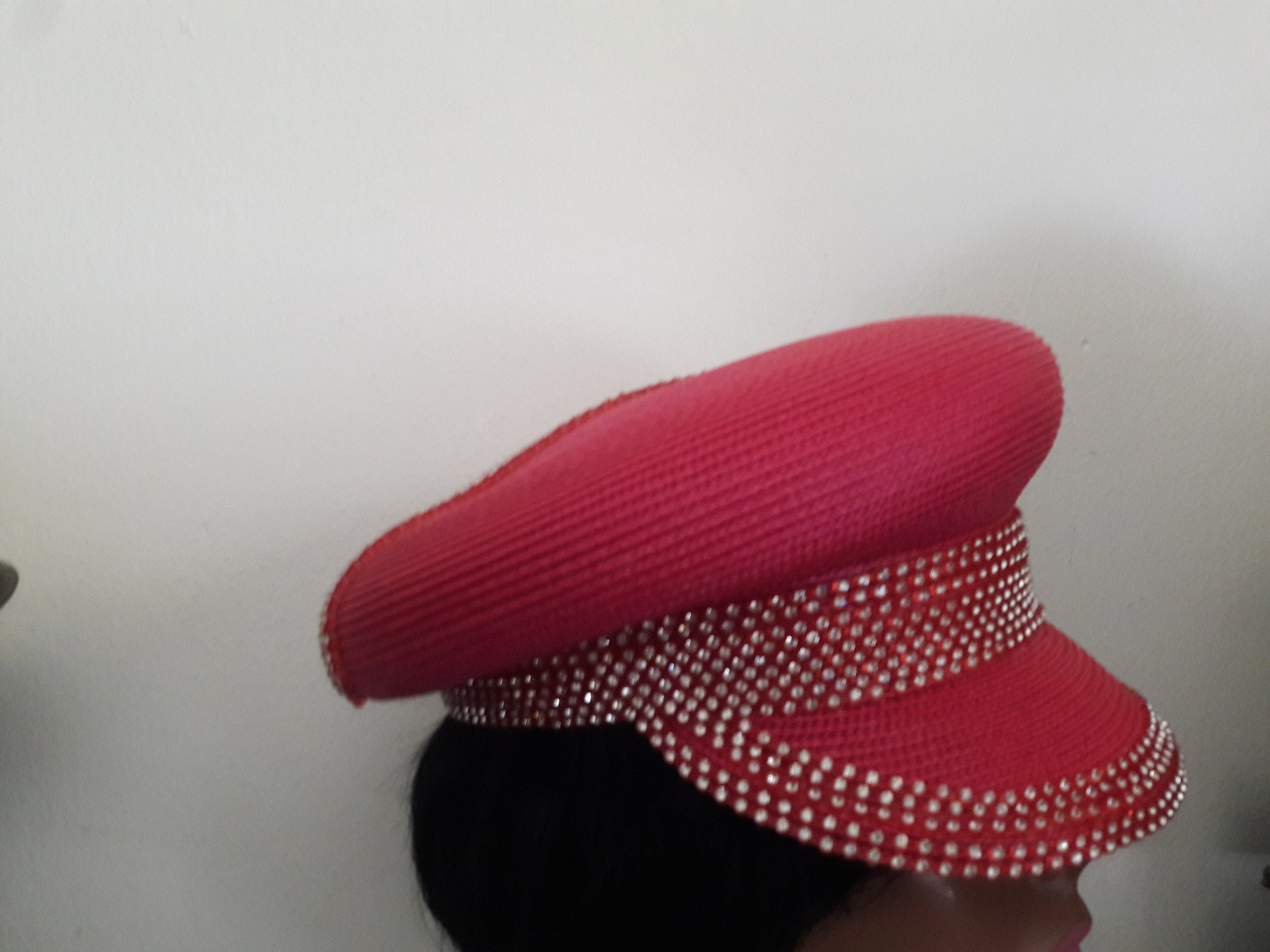Satin rhinestone studded pillbox hat Accessoires Hoeden & petten Nette hoeden Pillbox hoeden 
