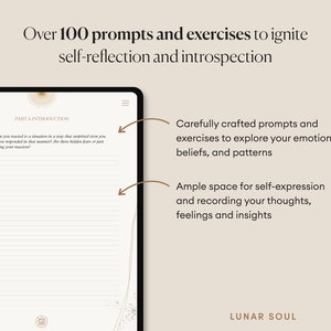 Relationships Healing Self Therapy Shadow Work Journal 100 Prompts and Exercises Spiritual Digital for iPad, GoodNotes imagen 4