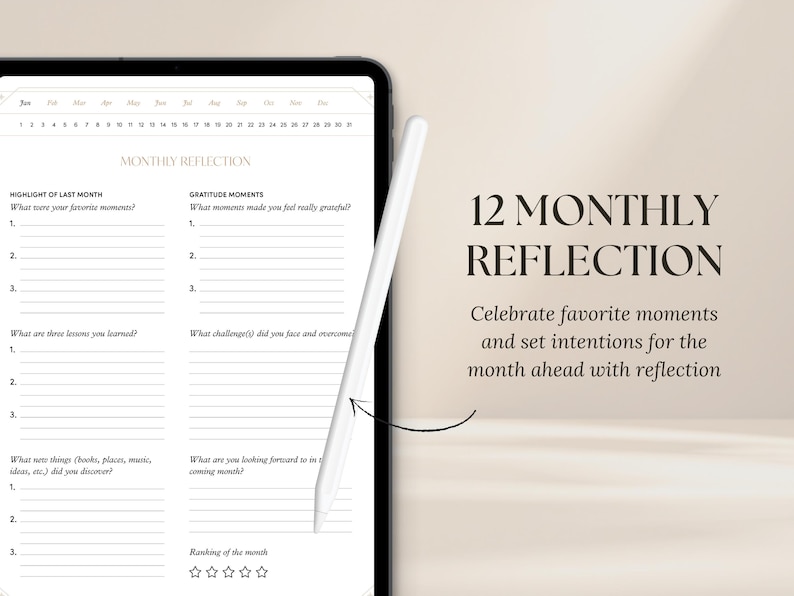 Digital Gratitude Journal | 5-Minute Daily Morning and Night Routine for iPad, GoodNotes | Mindfulness, Wellness and Manifestation Planner image 5