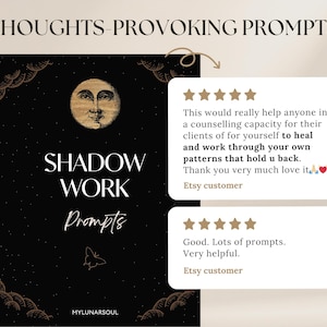 Shadow Work 680 Prompts | Inner Child Healing Anxiety Relationships Self-Therapy | Spiritual Digital Workbook | Shadow Work Journal Basics image 9
