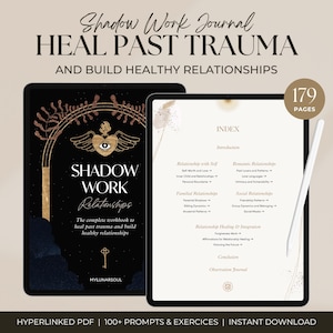 Relationships Shadow Work Journal | 100+ Healing Prompts and Exercises | Self Therapy | Spiritual Digital Workbook for iPad, GoodNotes
