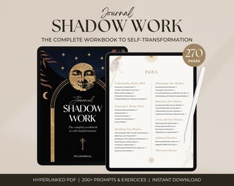 Shadow Work Journal | 200+ Anxiety and Inner Child Healing Prompts and Exercises | Spiritual Digital Workbook for iPad, GoodNotes